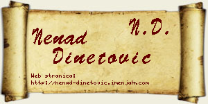 Nenad Dinetović vizit kartica
